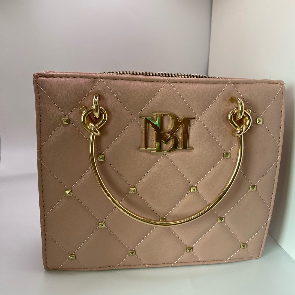 Badgley Mischka Elegant Pink Quilted Handbag